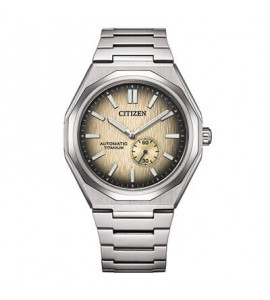 Orologio Solo Tempo Uomo Citizen Automatico Zenshin 60 Super Titanio avorio nk5020-58p