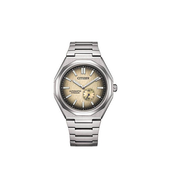 Orologio Solo Tempo Uomo Citizen Automatico Zenshin 60 Super Titanio avorio nk5020-58p