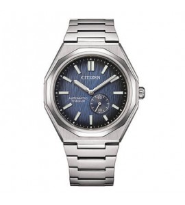 Orologio Solo Tempo Uomo Citizen Automatico Zenshin 60 Super Titanio blu nk5020-58m