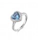 Anello Gioielli Fancy by Brosway in argento cuore azzurro misura 16 FCL128D