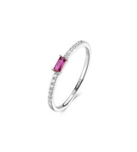 Anello veretta Gioielli Fancy by Brosway in argento zircone rosso misura 14 FPR143C