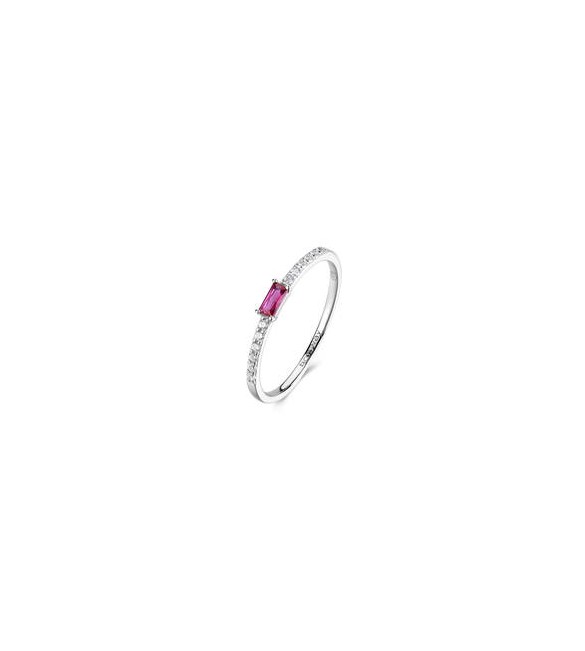 Anello veretta Gioielli Fancy by Brosway in argento zircone rosso misura 14 FPR143C