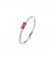 Anello veretta Gioielli Fancy by Brosway in argento zircone rosso misura 16 FPR143D