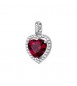 Pendente Gioielli Fancy by Brosway in argento zircone cuore rosso FPR141