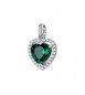 Pendente Gioielli Fancy by Brosway in argento zircone cuore verde FLG144