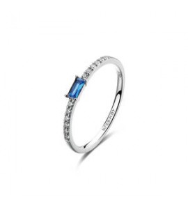 Anello veretta Gioielli Fancy by Brosway in argento zircone blu misura 14 FFB135D