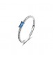 Anello veretta Gioielli Fancy by Brosway in argento zircone blu misura 14 FFB135D