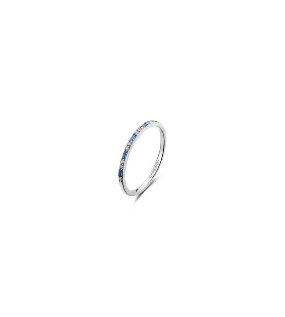 Anello veretta Gioielli Fancy by Brosway in argento zircone blu misura 16 FFB136D