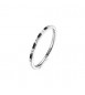 Anello veretta Gioielli Fancy by Brosway in argento zirconi neri misura 16 FMB128D