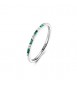 Anello veretta Gioielli Fancy by Brosway in argento zirconi verdi misura 14 FLG149C