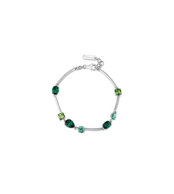 Bracciale Donna Gioielli Fancy by Brosway in argento zircone verde FLG151
