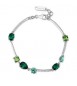 Bracciale Donna Gioielli Fancy by Brosway in argento zircone verde FLG151