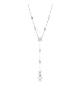 Collana Gioielli Fancy by Brosway in argento perle e zirconi bianchi FIW170