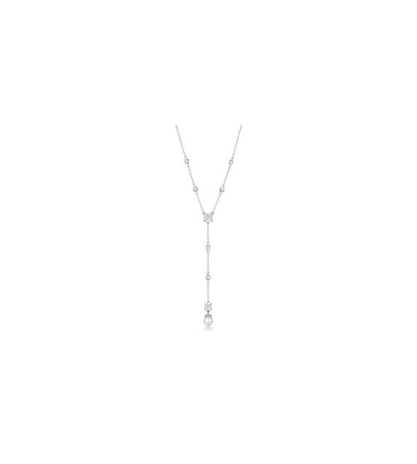 Collana Gioielli Fancy by Brosway in argento perle e zirconi bianchi FIW170