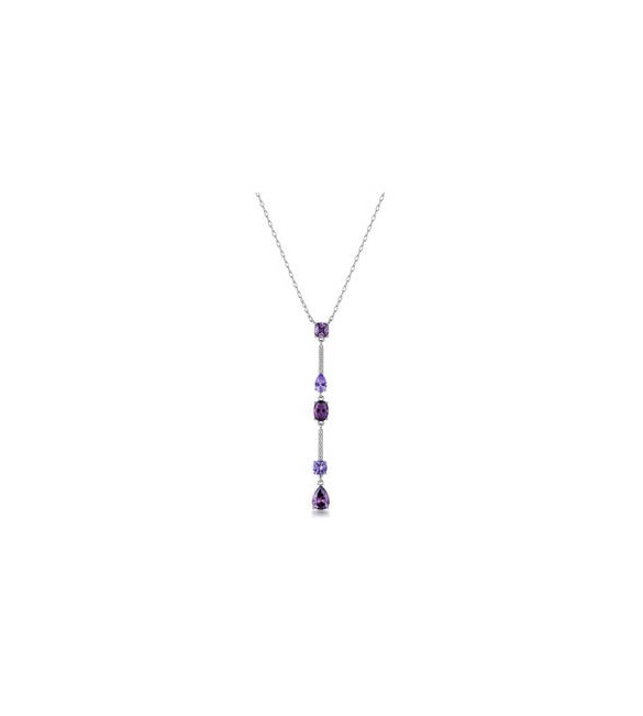 Collana Gioielli Fancy by Brosway in argento zirconi ametista FMP131
