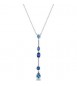 Collana Gioielli Fancy by Brosway in argento zirconi blu FFB131