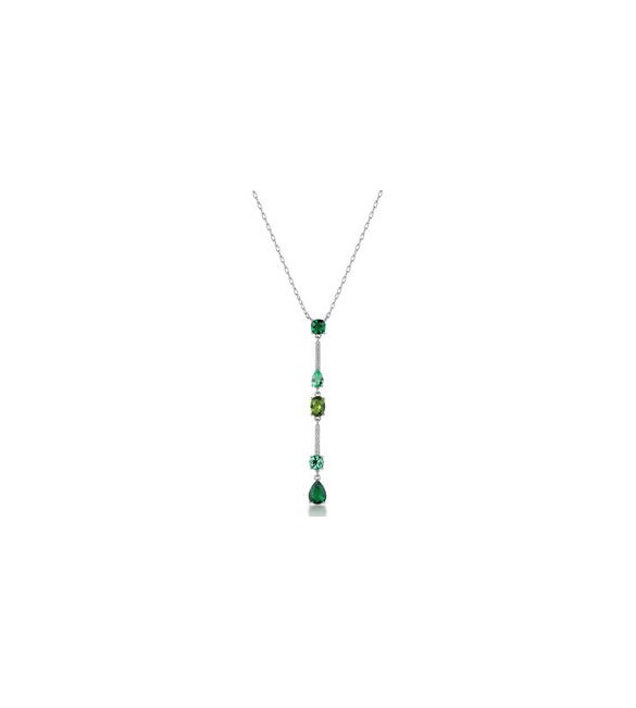 Collana Gioielli Fancy by Brosway in argento zirconi verdi FLG150