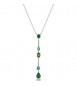 Collana Gioielli Fancy by Brosway in argento zirconi verdi FLG150