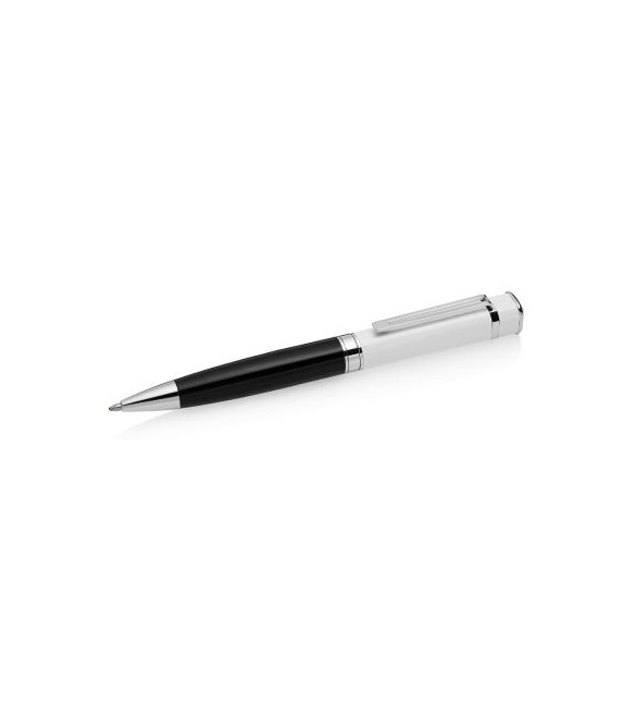 Penna biro Ottaviani black white con cristallo 84286
