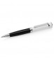 Penna biro Ottaviani black white con cristallo 84286