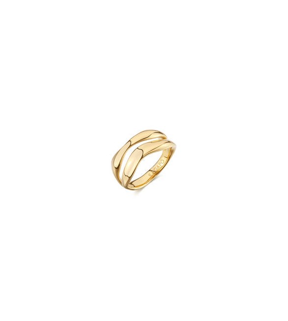 Anello Gioielli Sagapò Emotion in acciaio dorato misura 18 SMO32D