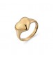 Anello Gioielli S\'Agapò Stellar in acciaio cuore dorato misura 12 SSE65B