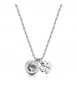 Collana Donna Gioielli S\'Agapò Lucky Light in acciaio con Quadrifoglio e cristallo SKT53