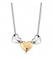 Collana Donna Gioielli S\'Agapò Stellar in acciaio Cuori dorato SSE58