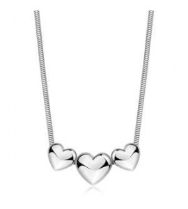 Collana Donna Gioielli S\'Agapò Stellar in acciaio Cuori SSE57
