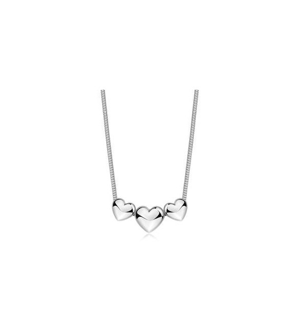 Collana Donna Gioielli S\'Agapò Stellar in acciaio Cuori SSE57