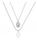 Collana Gioielli S\'agapò Wisdom in acciaio doppio filo con Perla SWI41