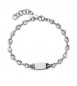 Bracciale Gioielli S\'Agapò Titan in acciaio con targa personalizzabile STI20
