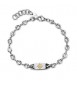 Bracciale Gioielli S\'Agapò Titan in acciaio con targa rosa dei venti STI23