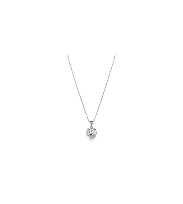 Collana Gioielli S\'Agapò Feelings in acciaio con luna satinata personalizzabile sfe40