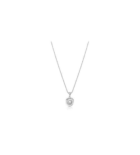 Collana Gioielli S\'Agapò Feelings in acciaio con sole satinato personalizzabile sfe42