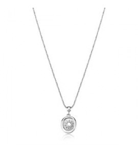 Collana Gioielli S\'Agapò Feelings in acciaio con sole satinato personalizzabile sfe42