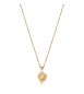 Collana Gioielli S\'Agapò Feelings in acciaio dorato con cuore satinato personalizzabile sfe39
