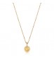 Collana Gioielli S\'Agapò Feelings in acciaio dorato con luna satinata personalizzabile sfe41