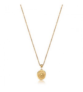 Collana Gioielli S\'Agapò Feelings in acciaio dorato con sole satinato personalizzabile sfe43