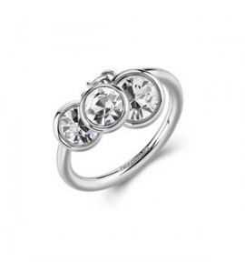 Anello Gioielli Brosway Symphonia in acciaio e cristalli crystal mis 16 BYM218C