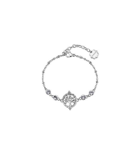 Bracciale Donna Gioielli Brosway Chakra in acciaio albero della vita e cristalli BHKB289