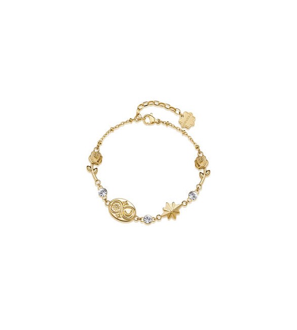 Bracciale Donna Gioielli Brosway Chakra in acciaio dorato infinito e cristalli BHKB293
