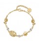 Bracciale Donna Gioielli Brosway Chakra in acciaio dorato infinito e cristalli BHKB293