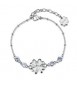 Bracciale Donna Gioielli Brosway Chakra in acciaio quadrifoglio e cristalli BHKB286