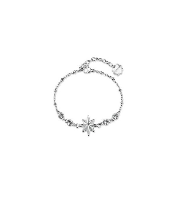 Bracciale Donna Gioielli Brosway Chakra in acciaio stella polare e cristalli BHKB291