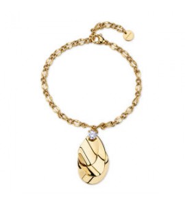 Bracciale Gioielli Brosway Bloom in acciaio dorato BOM12