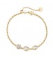 Bracciale Gioielli Brosway Symphonia in acciaio dorato e cristalli bianchi BYM206