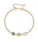 Bracciale Gioielli Brosway Symphonia in acciaio dorato e cristalli chrysolite e erinite BYM207