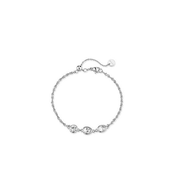 Bracciale Gioielli Brosway Symphonia in acciaio e cristalli bianchi BYM205