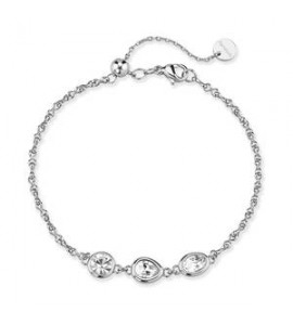 Bracciale Gioielli Brosway Symphonia in acciaio e cristalli bianchi BYM205